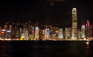 Piękna noc w Hong Kongu