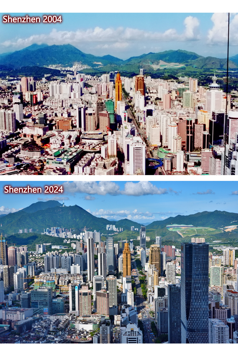 Shenzhen 2004 i 2024, 20 lat minęło