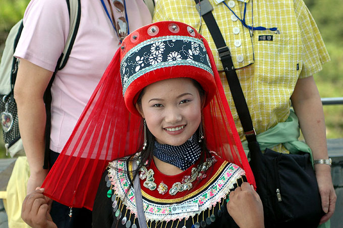 Dziewczyna w tradycyjnym stroju