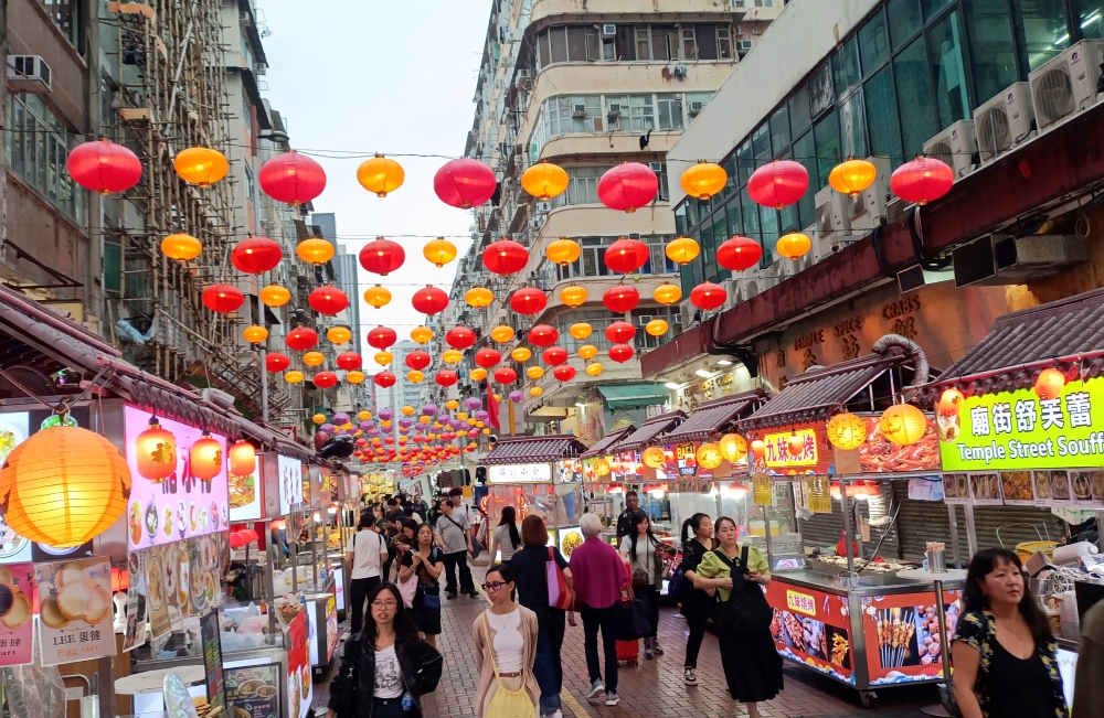Hong Kong targ na Temple Street, Jordan - foto z Chin - zdjęcia z Chin