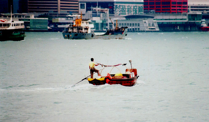 Malutkie łódki Hong Kongu